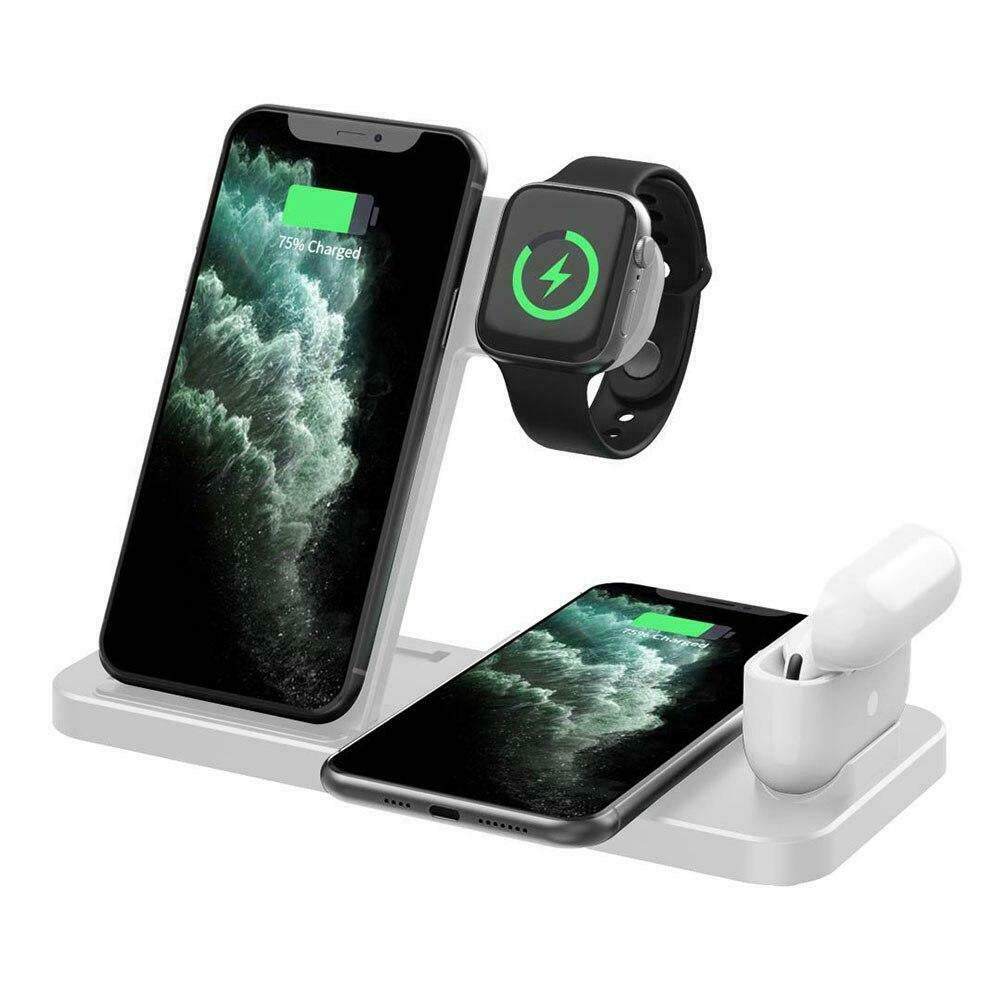 4-in-1 Wireless Fast Charging Station for QI Devices- USB Powered_1